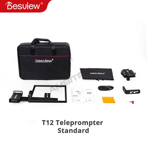 Besview Bestview T12 Teleprompter for 11 inch Mobile Phone Tablet PC SLR Camera Portable Live Broadcast Equipment Mobile