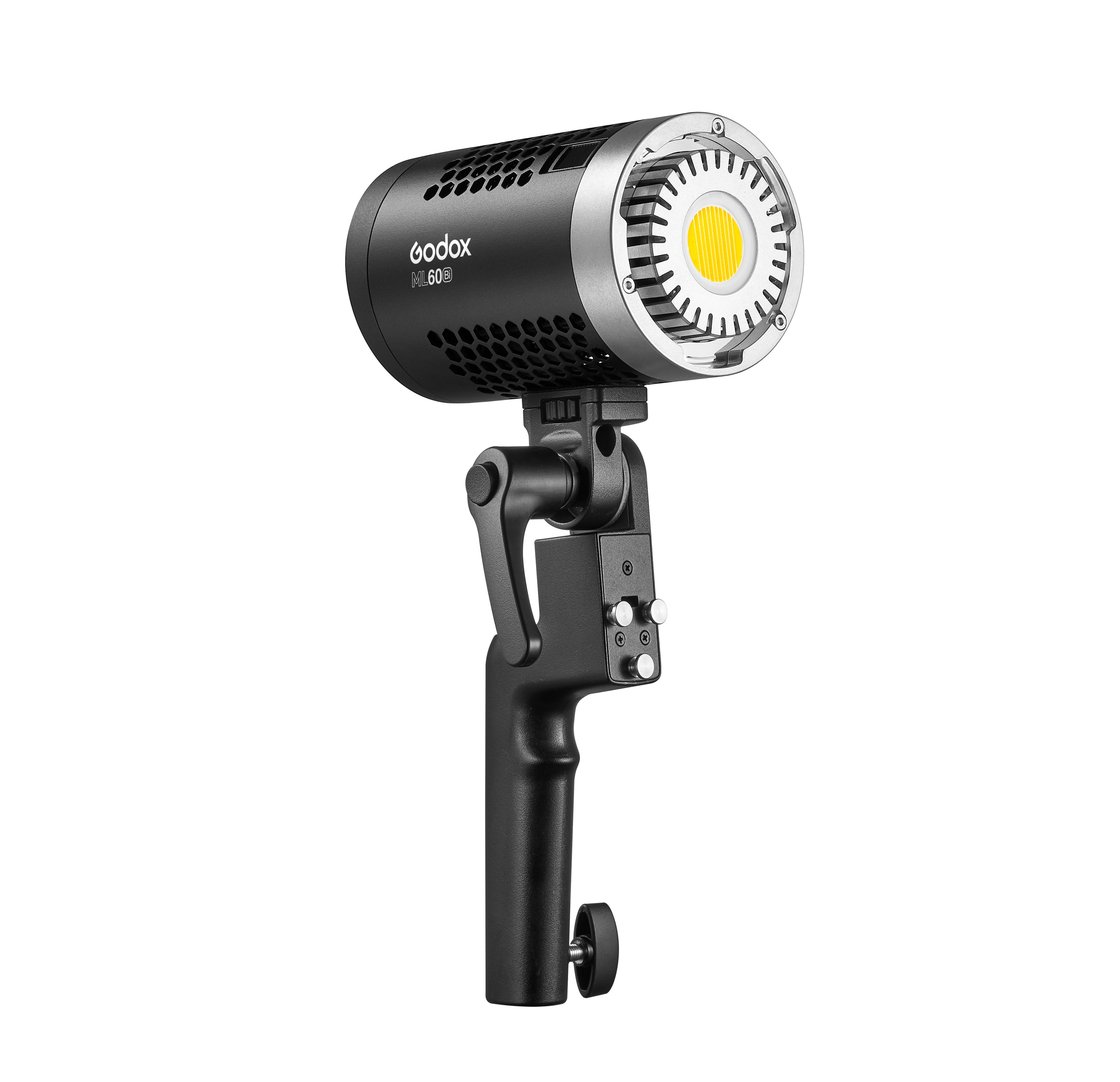 Godox ML60Bi ML60 Bi 60W Bi-Color LED Light Silent Mode Portable Brightness Adjustment Support Li-ion Outdoor LED Light