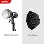 Godox ML60Bi ML60 Bi 60W Bi-Color LED Light Silent Mode Portable Brightness Adjustment Support Li-ion Outdoor LED Light