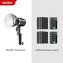 Godox ML60Bi ML60 Bi 60W Bi-Color LED Light Silent Mode Portable Brightness Adjustment Support Li-ion Outdoor LED Light