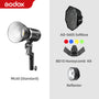 Godox ML60 60W LED Light Silent Mode Portable Brightness Adjustment Support Li-ion with AC Power Supply Outdoor LED Light