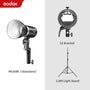 Godox ML60Bi ML60 Bi 60W Bi-Color LED Light Silent Mode Portable Brightness Adjustment Support Li-ion Outdoor LED Light