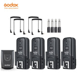 Godox CT-16 16 Channels Wireless Radio Flash Trigger Transmitter + 2x Receiver Set for Canon Nikon Pentax Studio Speedlite Flash