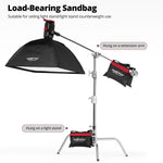 Ambitful 44x33cm Load-Bearing Sandbag Photography Studio Video Stage Film Heavy Duty Sandbag  for Light Stands Boom Arms Tripods