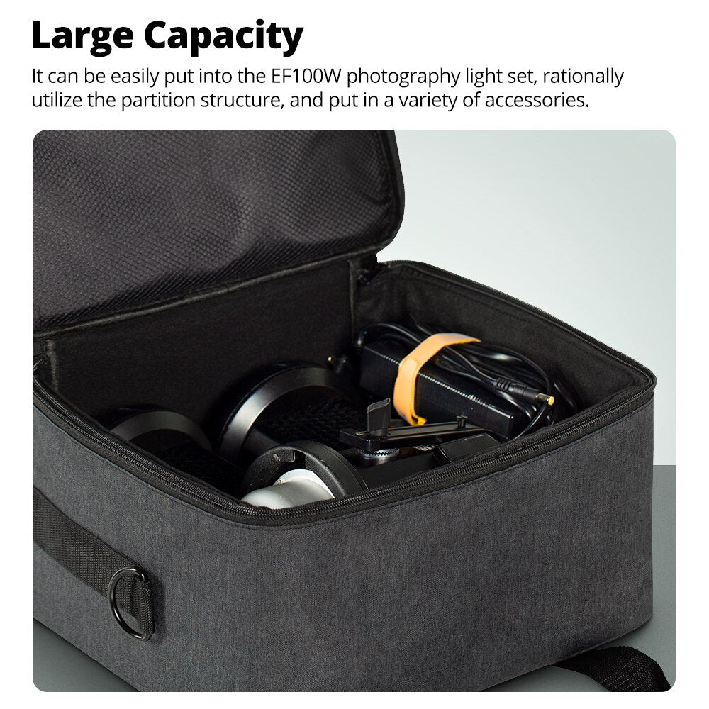 Ambitful PB19 Shoulder Straps Portable Carry Bag Studio Flash Light Video Camera Bag for Outdoor Photography Photo Video