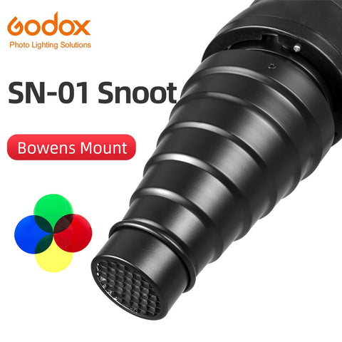 GODOX SN-01 Bowens large Snoot Studio Flash Accessories Professional Studio light Fittings Suitable for S-Type DE300 SK400 II