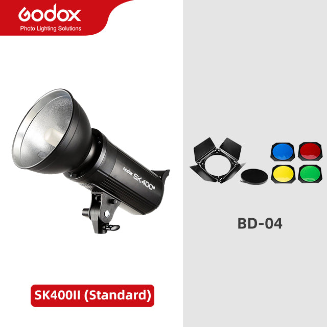 Godox SK400II 400Ws GN65 Professional Studio Flash Strobe with Built-in 2.4G Wireless X System Creative Shooting SK400 Upgrade