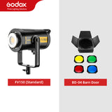 Godox FV150 150W FV200 200W High Speed Sync Flash LED Light with Built-in 2.4G Wireless Receiver + Remote Control