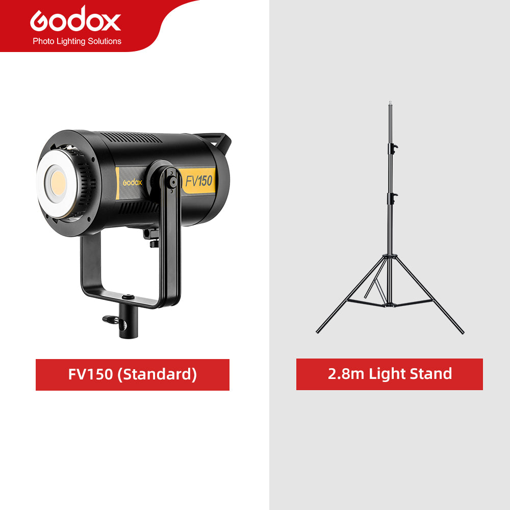 Godox FV150 150W FV200 200W High Speed Sync Flash LED Light with Built-in 2.4G Wireless Receiver + Remote Control