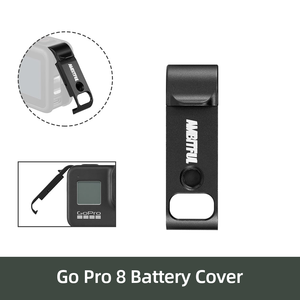 AMBITFUL Metal Vlog Case Cage for Gopro Hero 8 Extend Cold Shoe Mount for Microphone LED Light