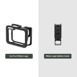 AMBITFUL Metal Vlog Case Cage for Gopro Hero 8 Extend Cold Shoe Mount for Microphone LED Light