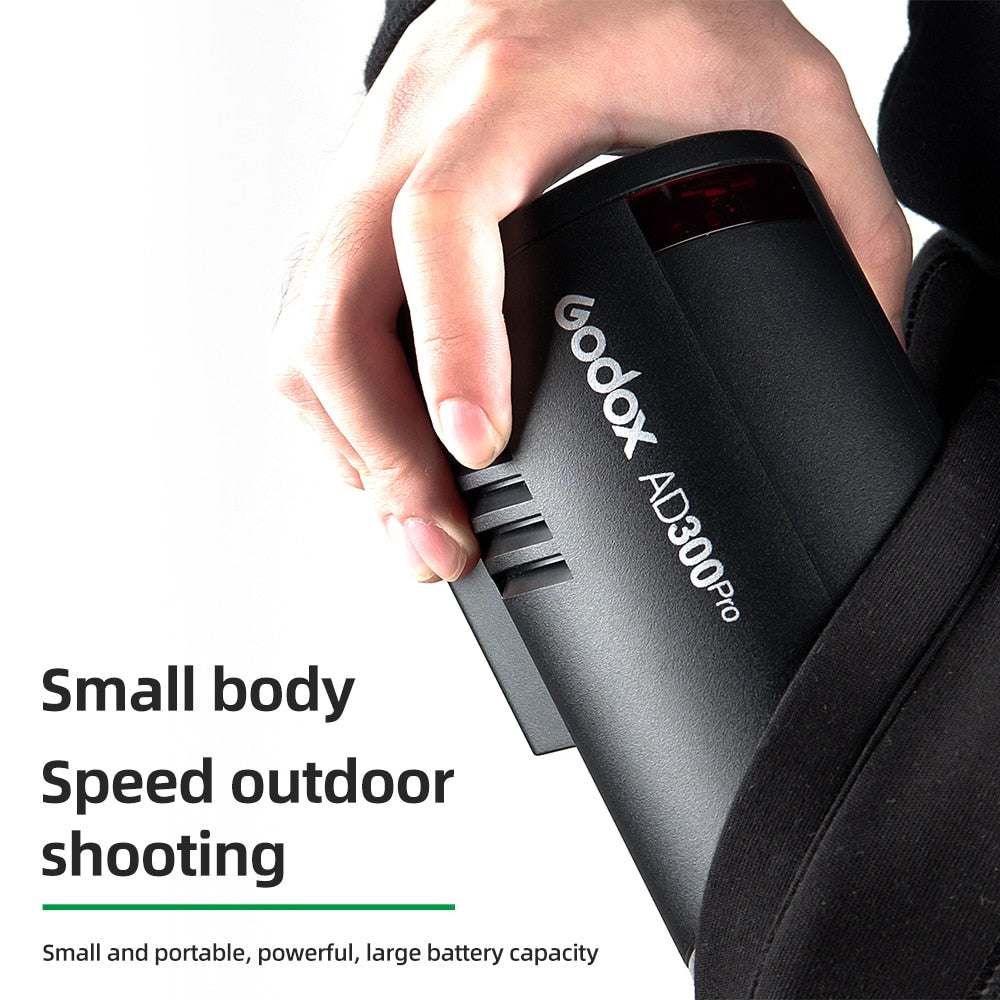 Godox 300Ws TTL 2.4G 1/8000 HSS AD300Pro Outdoor Flash Light with Battery for Canon Nikon Sony Fuji Olympus Pentax