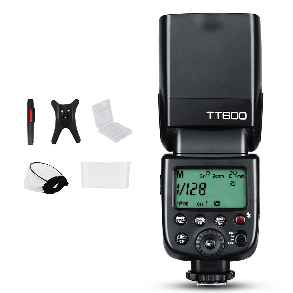 Godox TT600 2.4G Wireless GN60 Master/Slave Camera Flash Speedlite for Canon Nikon Sony Pentax Olympus Fuji Lumix