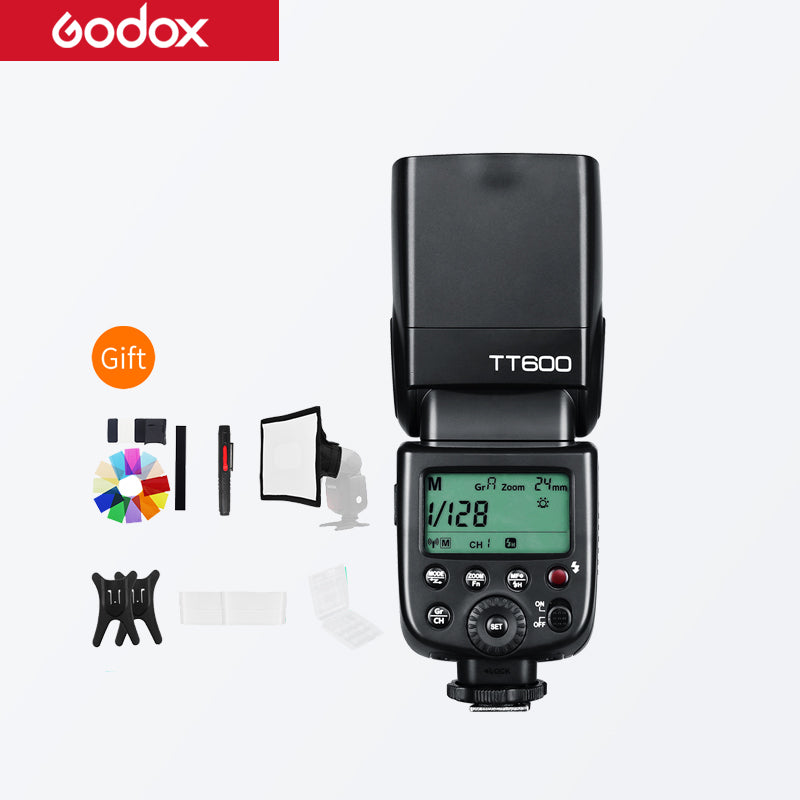 Godox TT600 2.4G Wireless GN60 Master/Slave Camera Flash Speedlite with Xpro Trigger for Canon Nikon Sony Pentax Olympus Fuji