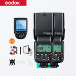 Godox 2pcs TT600 2.4G Wireless Camera Flashes Speedlites with X1T-C Transmitter for Canon +GIFT KIT