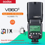 Godox V860II-C/N/S/F/O GN60 2.4G TTL HSS 1/8000 Without VB18 Battery Camera Speedlite Flash for Canon Nikon Sony Fuji Olympus