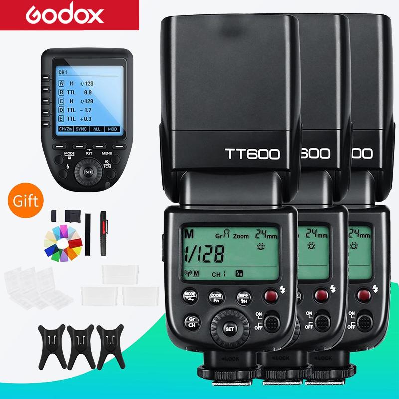 3PCS Godox TT600 Flash