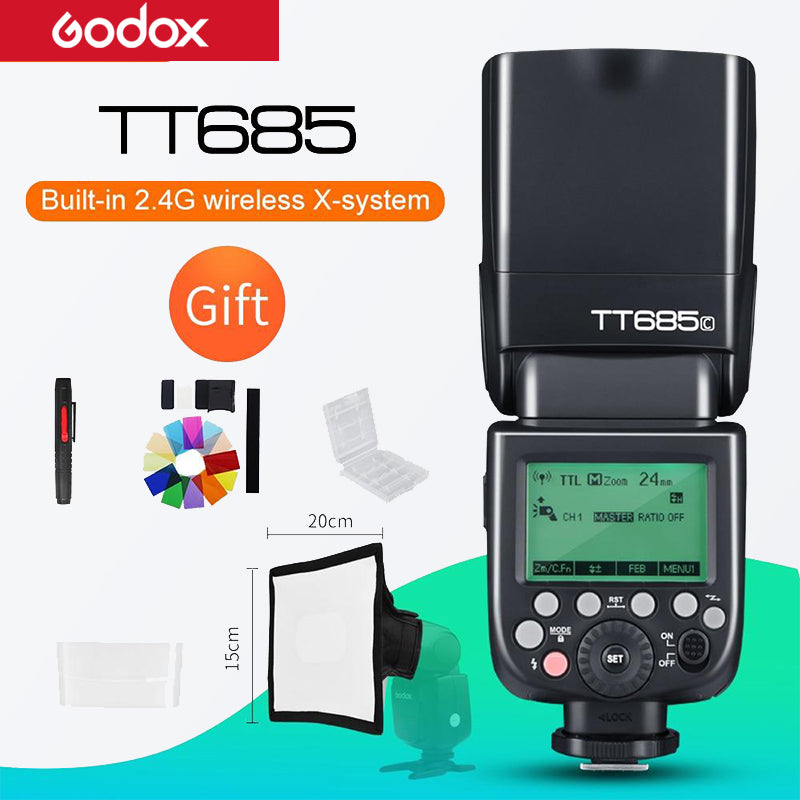 Godox TT685 TT685C TT685N TT685S TT685F TT685O TTL HSS Camera Flash Speedlite for Canon Nikon Sony Fuji Olympus Camera