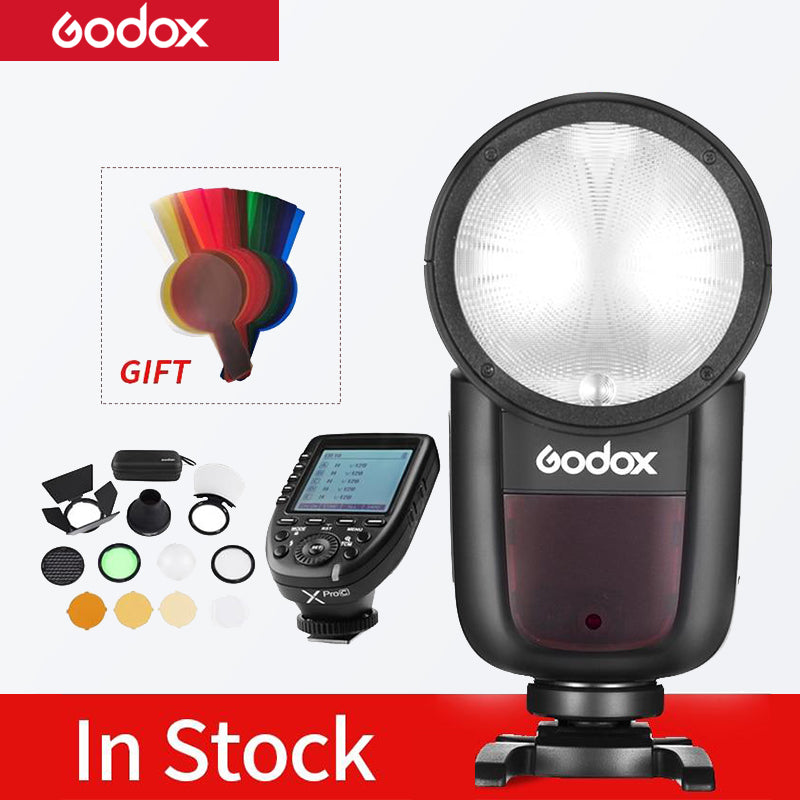 Godox V1 Flash V1C V1N V1S V1F V1O V1P TTL 1/8000s HSS lithium battery Speedlite Flash for Canon Nikon Sony Fuji Olympus Pentax