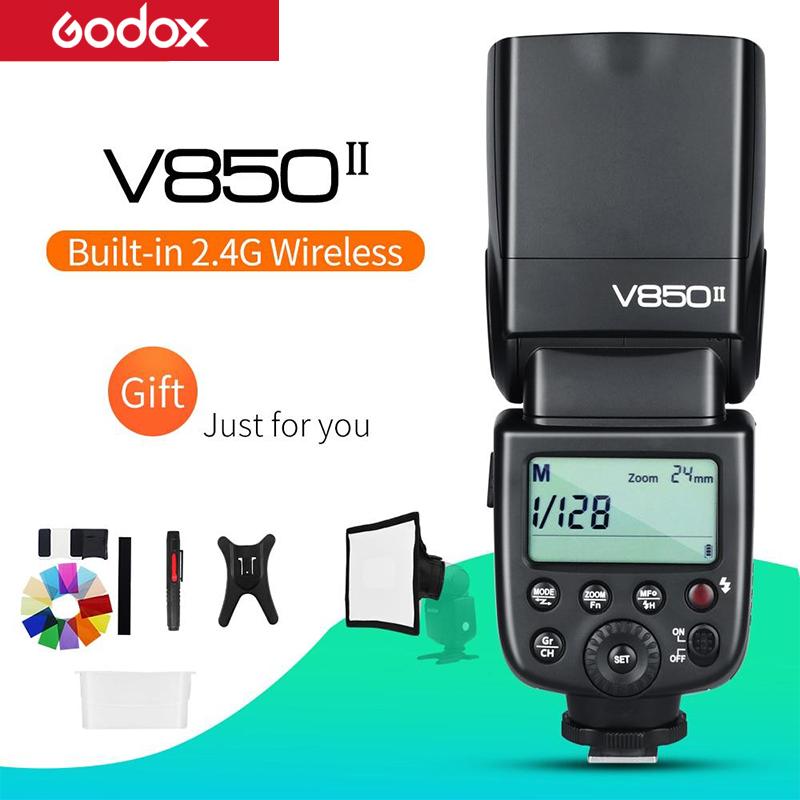 Godox V850II 2.4G GN60 Wireless X System Li-ion Battery Speedlite for Canon Nikon Sony Pentax Olympus + Free 15*20cm Softbox Kit