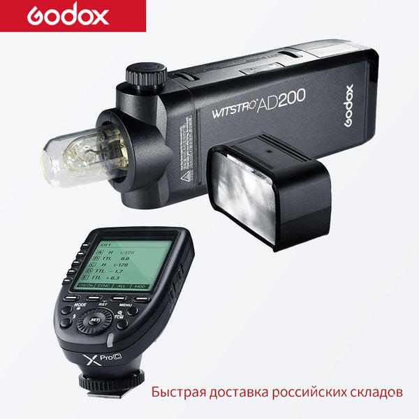 Godox AD200 Pro AD200Pro Flash for Sony Canon Nikon Fujifilm Fuji