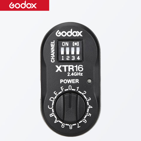 Godox XTR-16 2.4G Wireless Receiver for X1C X1N XT-16 Transmitter Trigger AD360,DE,QT,DP,QS,GS,GT Series