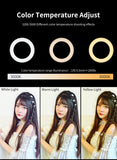 AMBITFUL RL-480 18'' 45cm Dimmable LED Ring Light Lamp 60Ws 3000~6000K 480 LED with Light Stand for Photo Video Lighting Kit