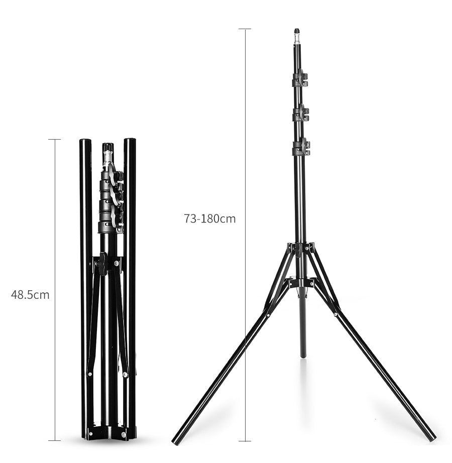 AMBITFUL RL-480 18'' 45cm Dimmable LED Ring Light Lamp 60Ws 3000~6000K 480 LED with Light Stand for Photo Video Lighting Kit