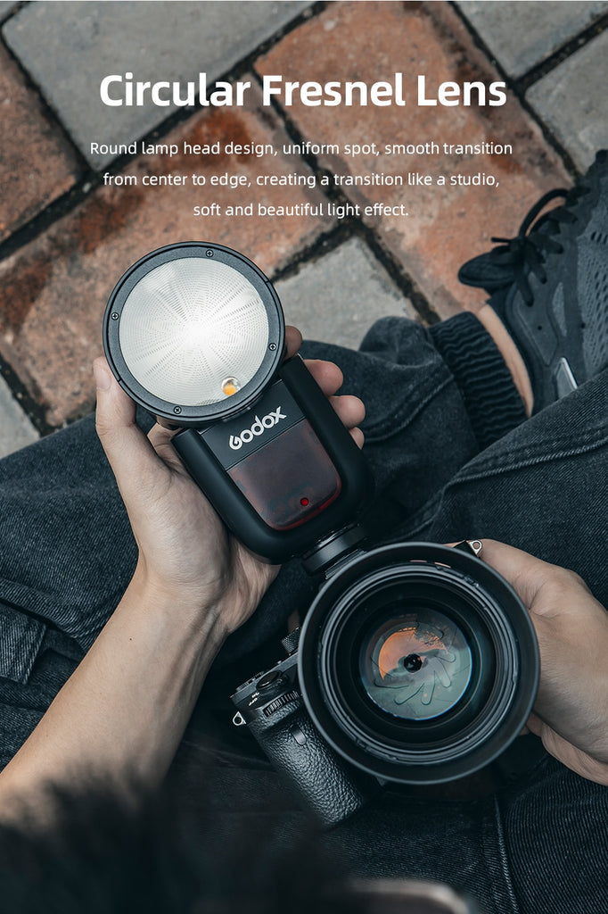 Godox V1 Flash Speedlight V1N Round Head Camera Speedlite for Nikon 