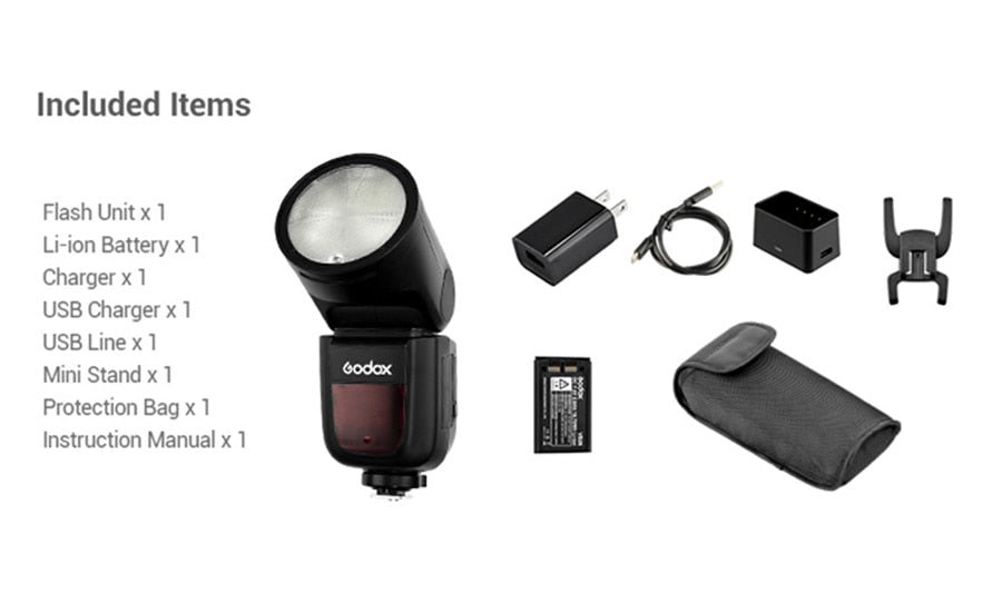 Godox V1 Flash V1C V1N V1S V1F V1O V1P TTL 1/8000s HSS lithium battery Speedlite Flash for Canon Nikon Sony Fuji Olympus Pentax