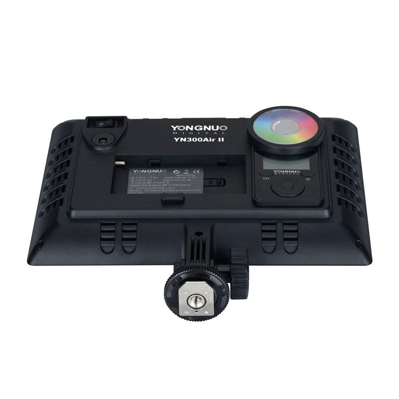 YONGNUO YN300AIR II RGB LED Camera Video Light,Optional Battery with Charger Kit Photography Light + AC adapter