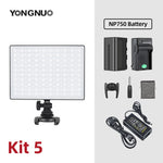 YONGNUO YN300AIR II RGB LED Camera Video Light,Optional Battery with Charger Kit Photography Light + AC adapter