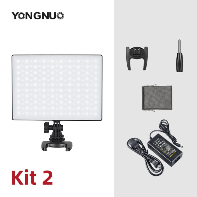 YONGNUO YN300AIR II RGB LED Camera Video Light,Optional Battery with Charger Kit Photography Light + AC adapter