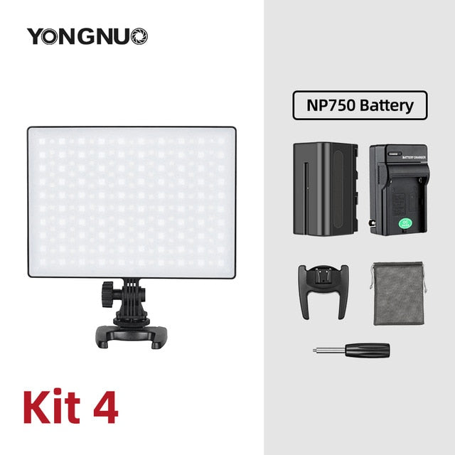 YONGNUO YN300AIR II RGB LED Camera Video Light,Optional Battery with Charger Kit Photography Light + AC adapter
