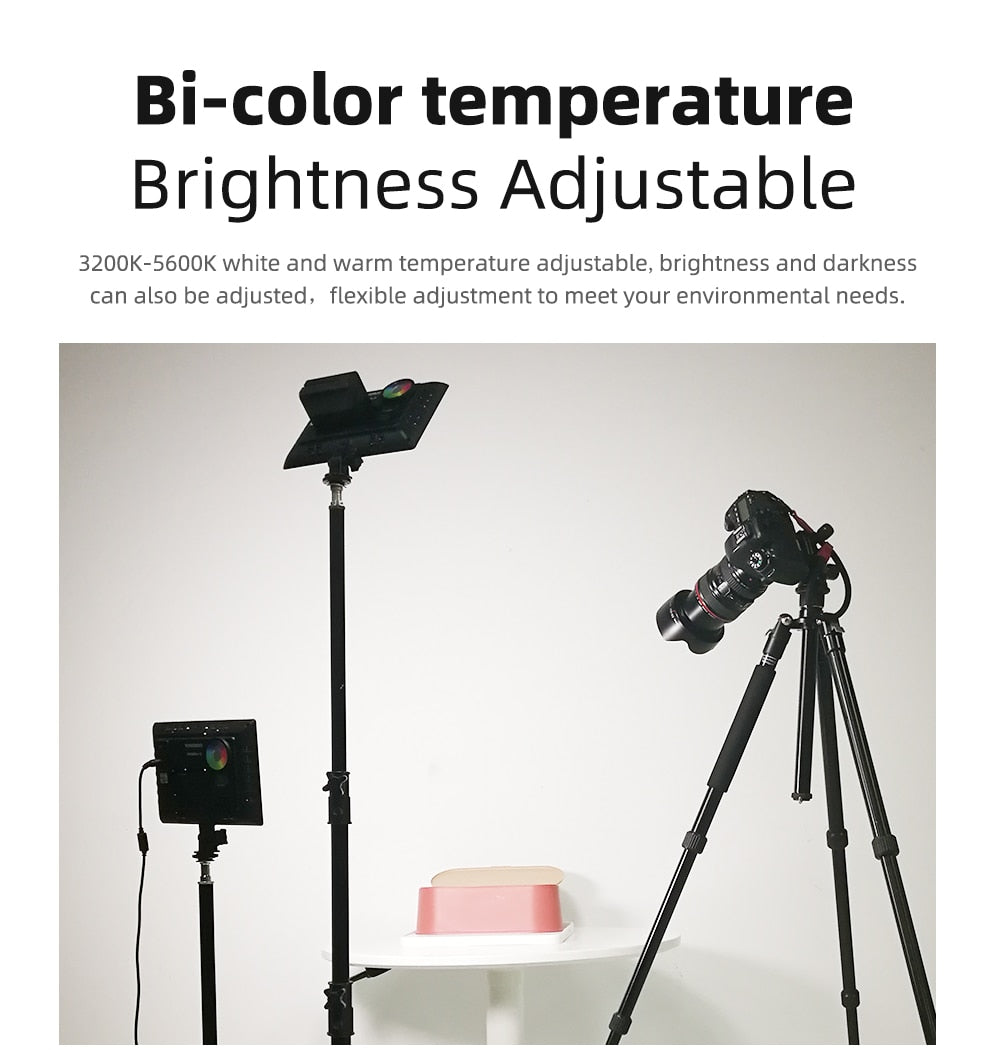 YONGNUO YN300AIR II RGB LED Camera Video Light,Optional Battery with Charger Kit Photography Light + AC adapter