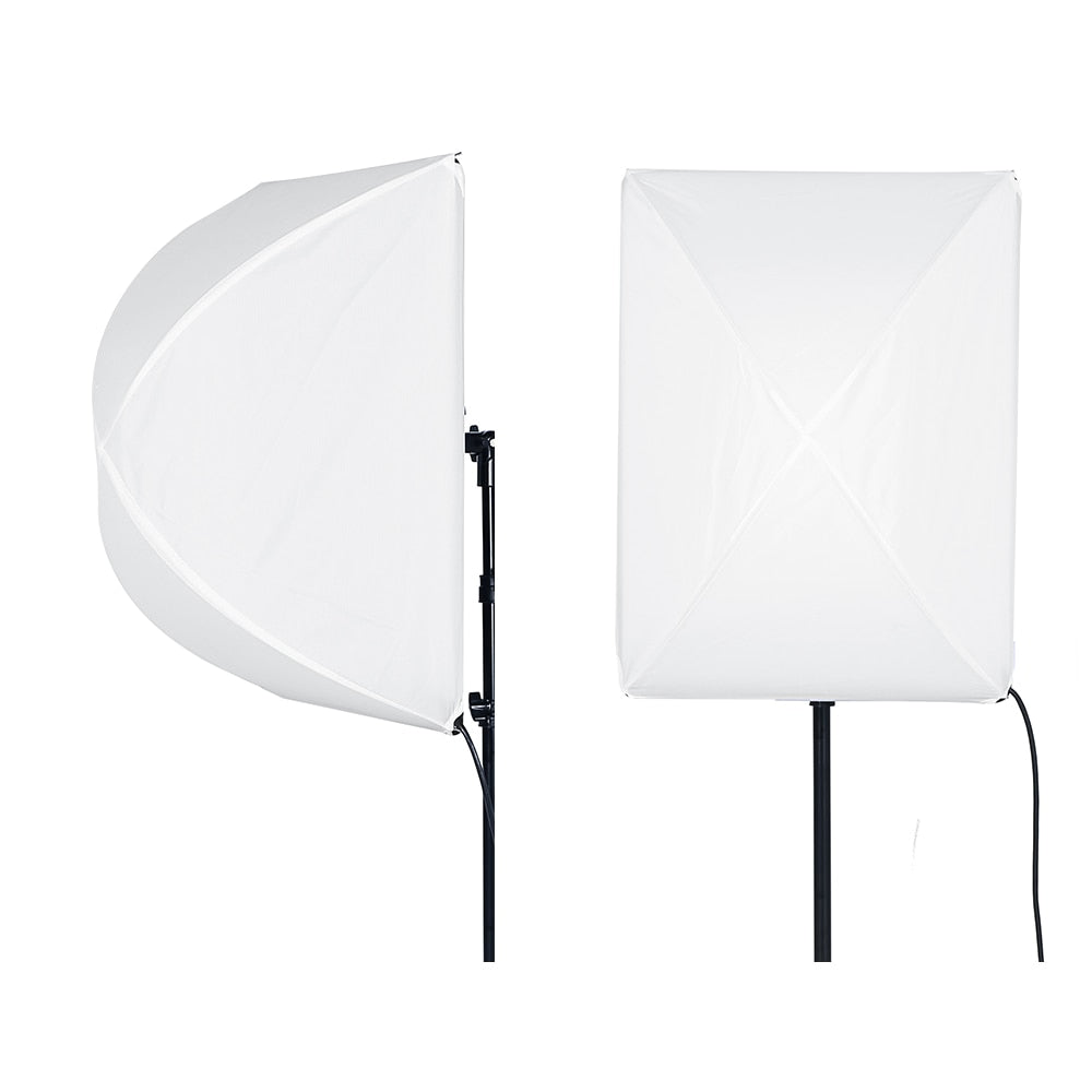 Falcon Eyes 100W LED Photo Video Light Portable LED Photo Light 504pcs Flexible LED Light RX-18TD with Diffuser + Light Stand