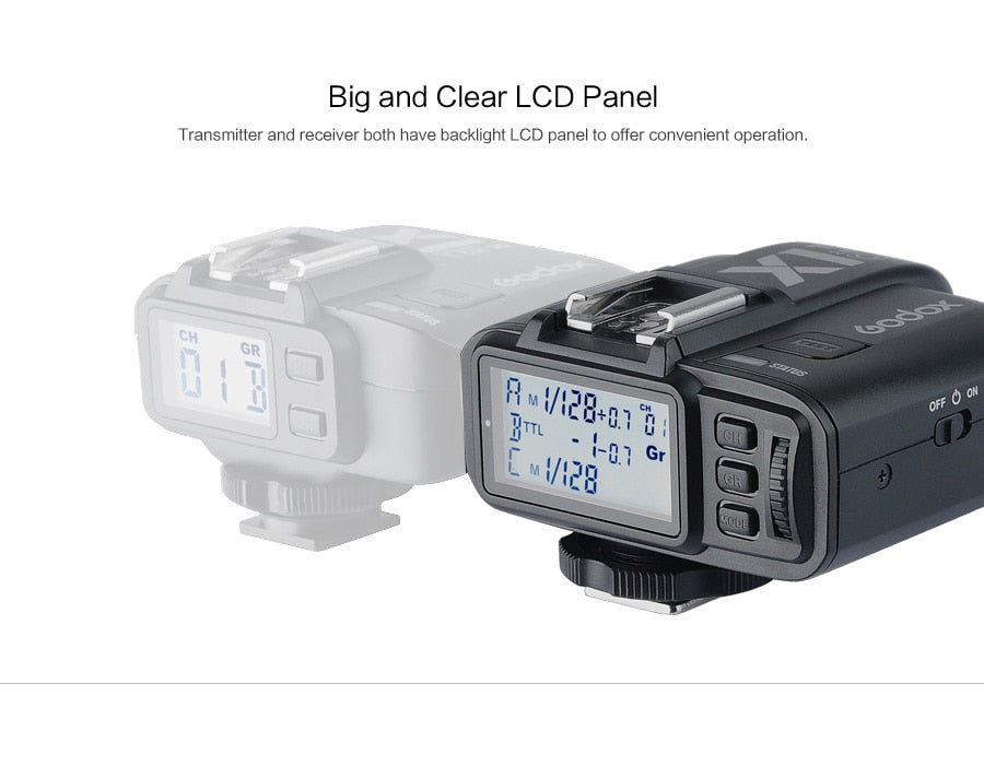 Godox X1T-C X1T-N X1T-S X1T-F X1T-O 2.4G Wireless TTL HSS Flash Trigger Transmitter for Canon Nikon Sony Fujifilm Olympus Camera