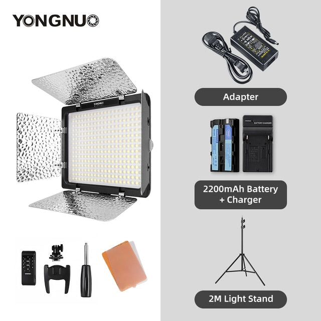 Yongnuo YN300 III YN300III 3200k-5500K CRI95 Camera Photo LED Video Light Optional with AC Power Adapter + NP770 Battery KIT