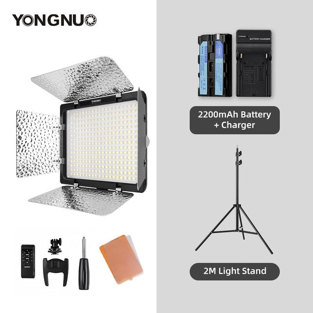 Yongnuo YN300 III YN300III 3200k-5500K CRI95 Camera Photo LED Video Light Optional with AC Power Adapter + NP770 Battery KIT
