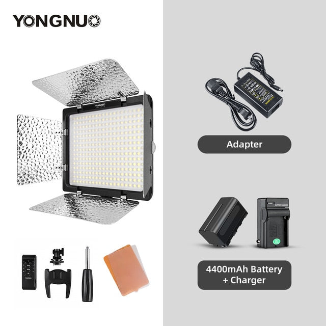 Yongnuo YN300 III YN300III 3200k-5500K CRI95 Camera Photo LED Video Light Optional with AC Power Adapter + NP770 Battery KIT