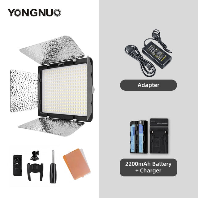 Yongnuo YN300 III YN300III 3200k-5500K CRI95 Camera Photo LED Video Light Optional with AC Power Adapter + NP770 Battery KIT