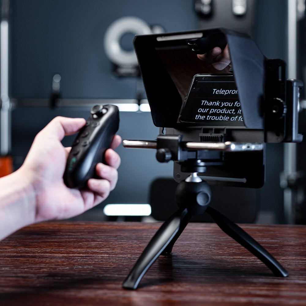 Pronstoor Phone and DSLR Recording Mini Teleprompter Portable