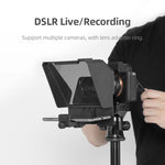 Pronstoor Phone and DSLR Recording Mini Teleprompter Portable Inscriber Mobile Teleprompter Artifact Video With Remote Control