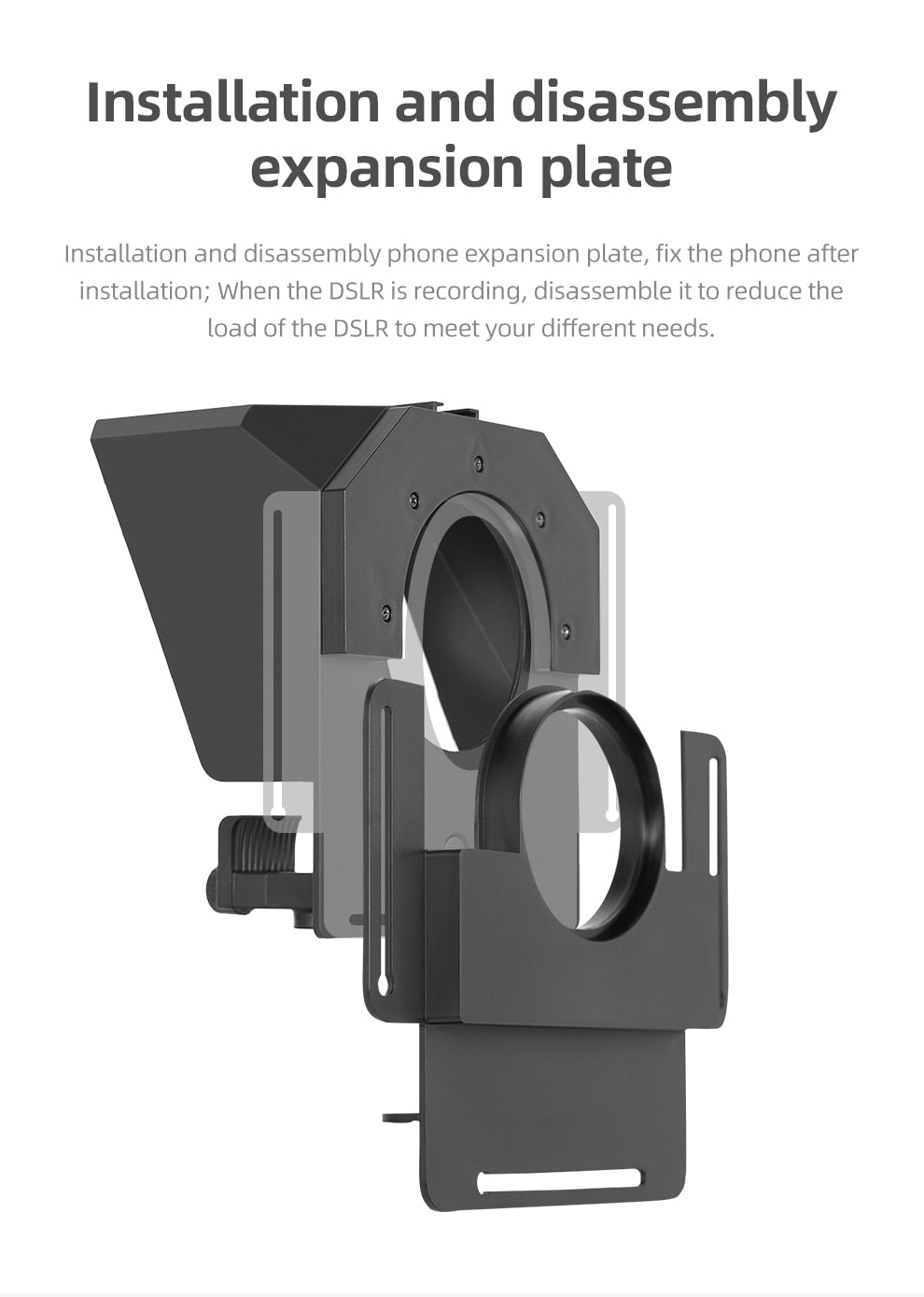 Pronstoor Phone and DSLR Recording Mini Teleprompter Portable Inscriber Mobile Teleprompter Artifact Video With Remote Control
