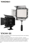 Yongnuo YN300 III YN300III 3200k-5500K CRI95 Camera Photo LED Video Light Optional with AC Power Adapter + NP770 Battery KIT