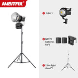 AMBITFUL FL80 80W 5600K LED Video Light Version 2 Daylight Balanced CRI96 TLCI 95+ 5 Pre-Programmed Lighting Effect Bowens Mount  fl 80