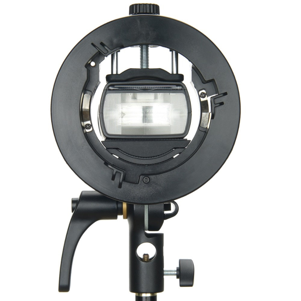 Godox S2 Bowens Mount Flash S-type Holder Bracket for Godox V1 V860II AD200 AD400PRO Speedlite Flash Snoot Softbox