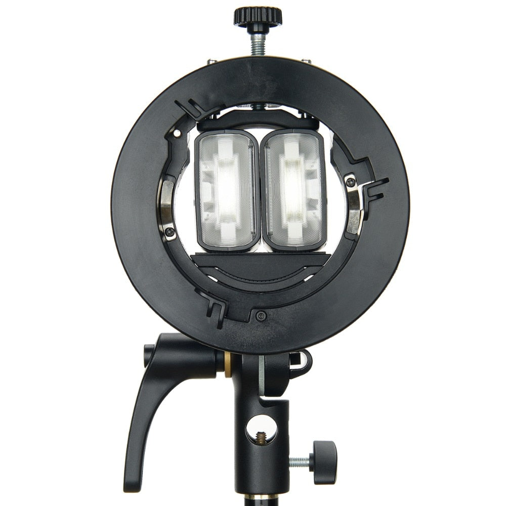 Godox S2 Bowens Mount Flash S-type Holder Bracket for Godox V1 V860II AD200 AD400PRO Speedlite Flash Snoot Softbox