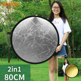 Godox 60x90cm 80cm 110cm 100x150cm 150x200cm 2 in 1 Collapsible Light Round Photography Reflector for Studio Multi Photo Disc