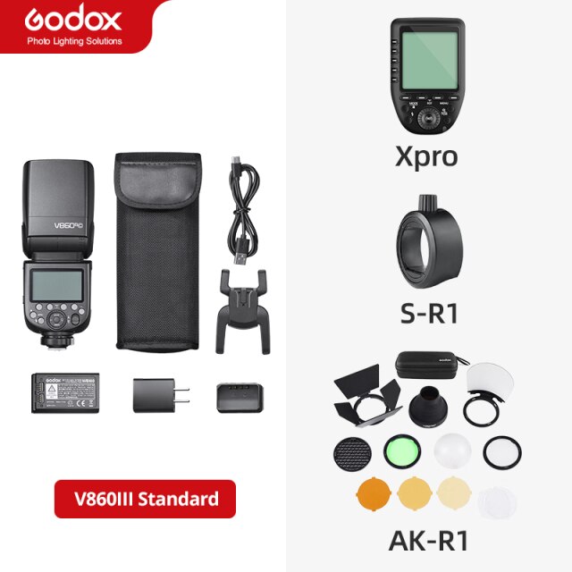 Godox V860III V860III-C V860III-N V860III-S Speedlite Camera Flash TTL HSS Flash for Canon Sony Nikon Fuji Olympus Pentax Camera